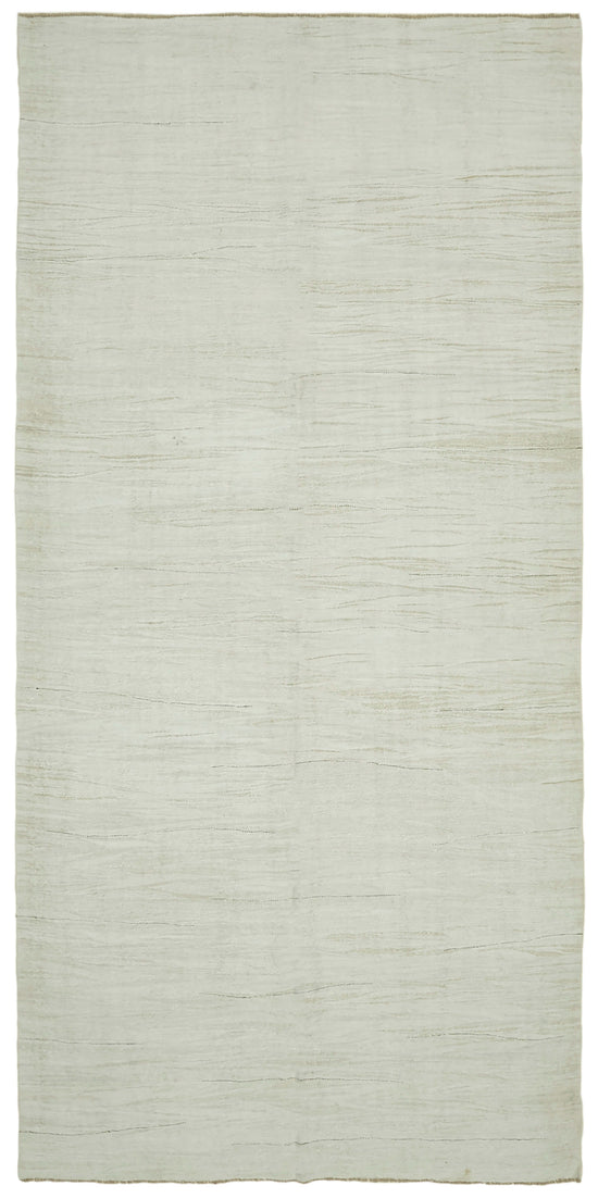 7x15 White Hemp Kilim Rug - 41979