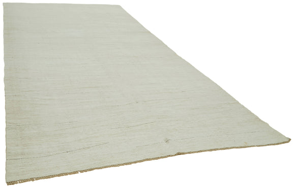 7x15 White Hemp Kilim Rug - 41979