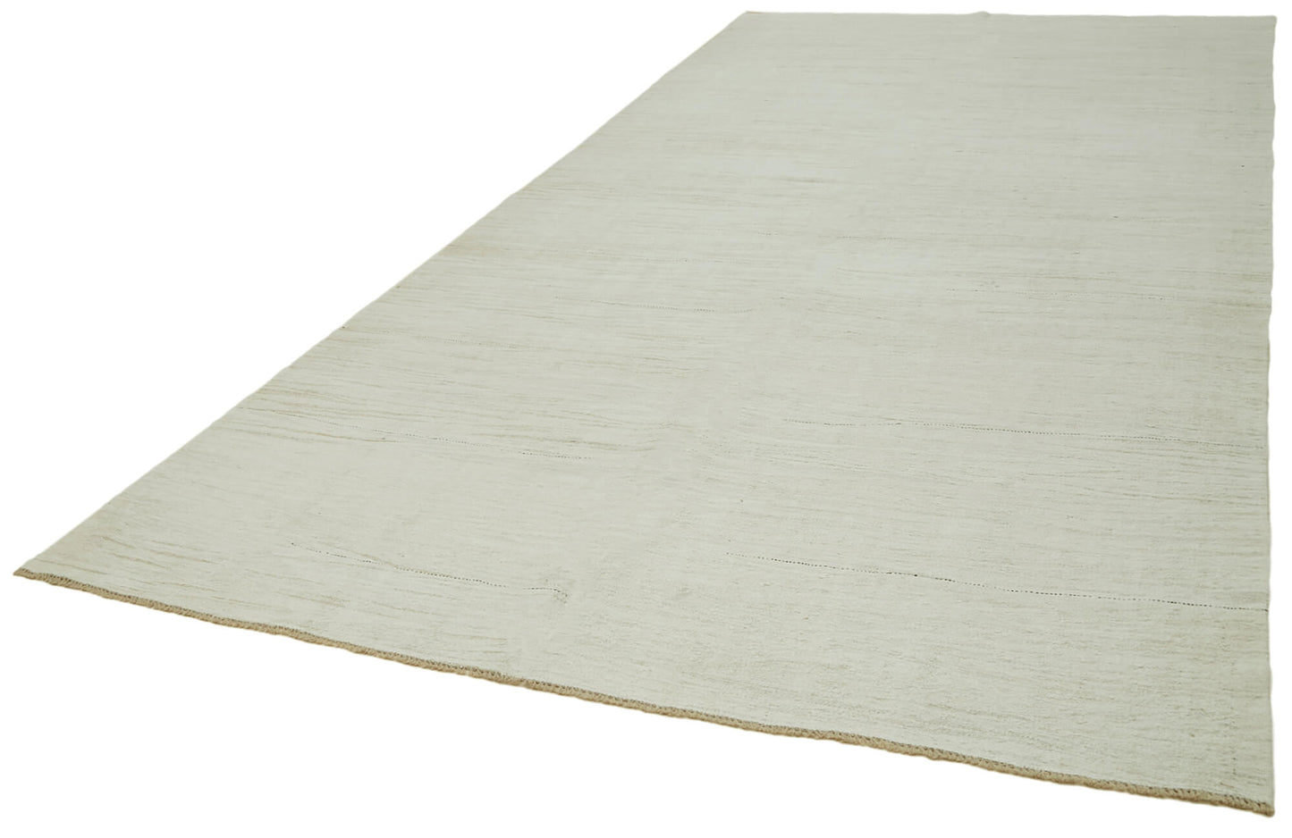 7x15 White Hemp Kilim Rug - 41979