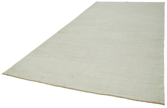 7x15 White Hemp Kilim Rug - 41979