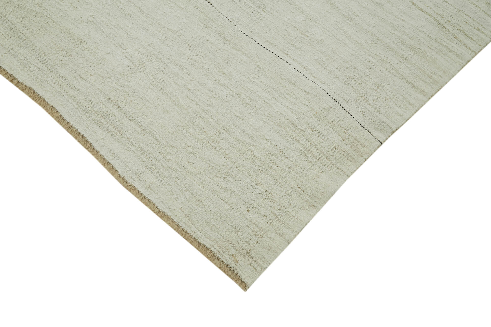 7x15 White Hemp Kilim Rug - 41979