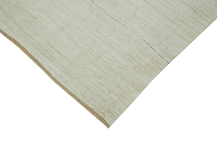 7x15 White Hemp Kilim Rug - 41979