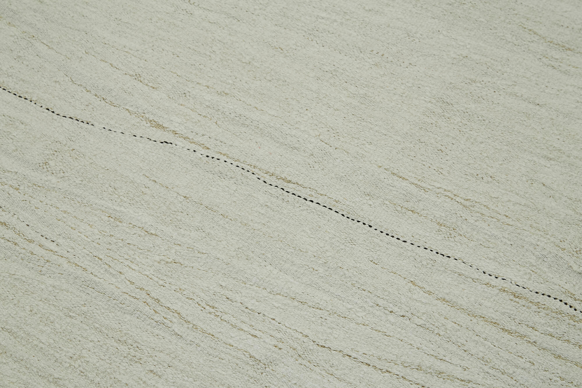 7x15 White Hemp Kilim Rug - 41979