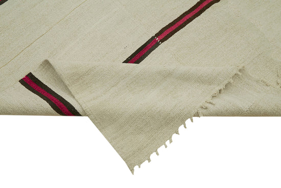 7x16 Beige Hemp Kilim Rug - 41984