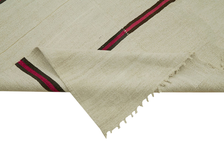 7x16 Beige Hemp Kilim Rug - 41984