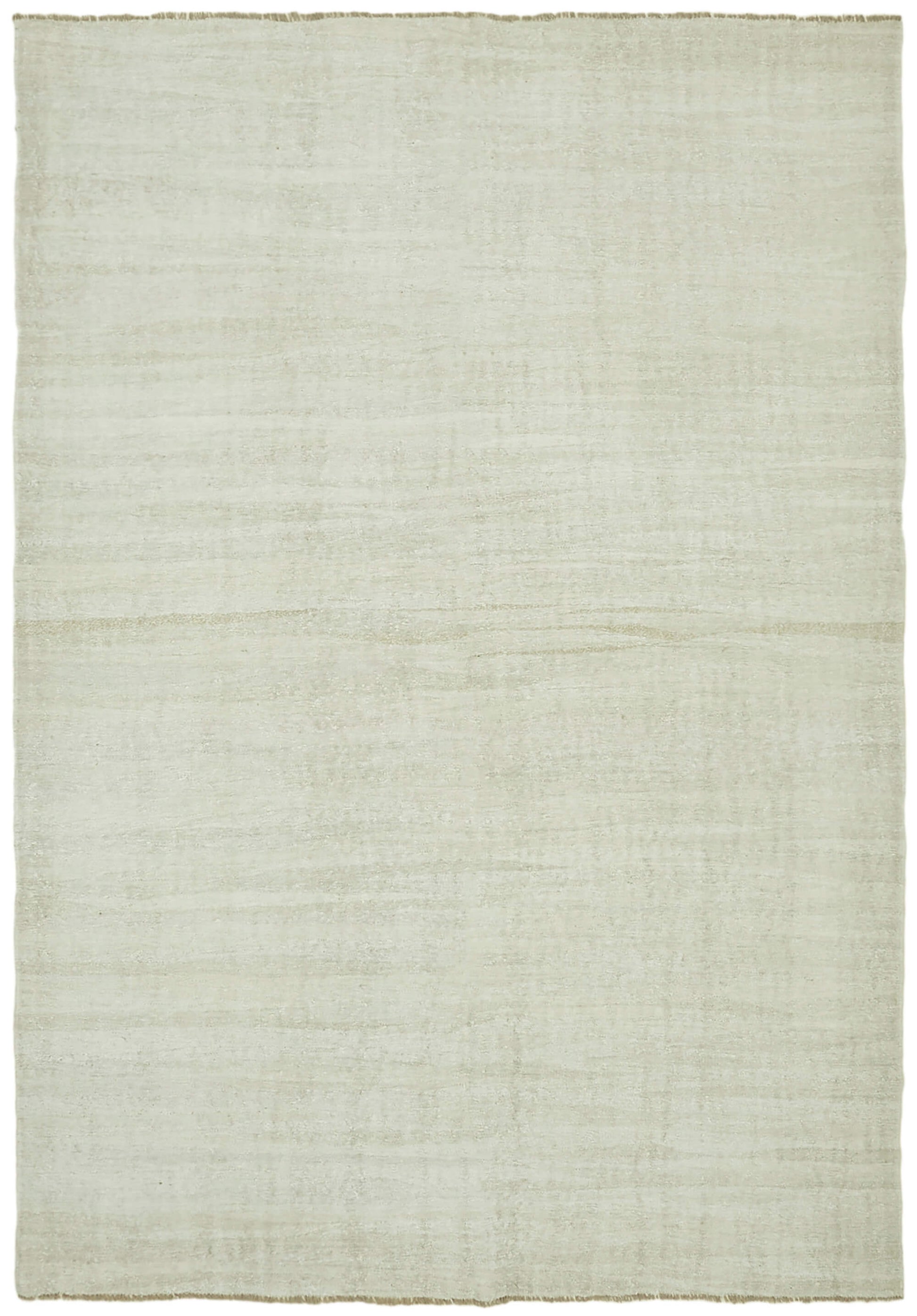 8x11 White Hemp Kilim Rug - 41988