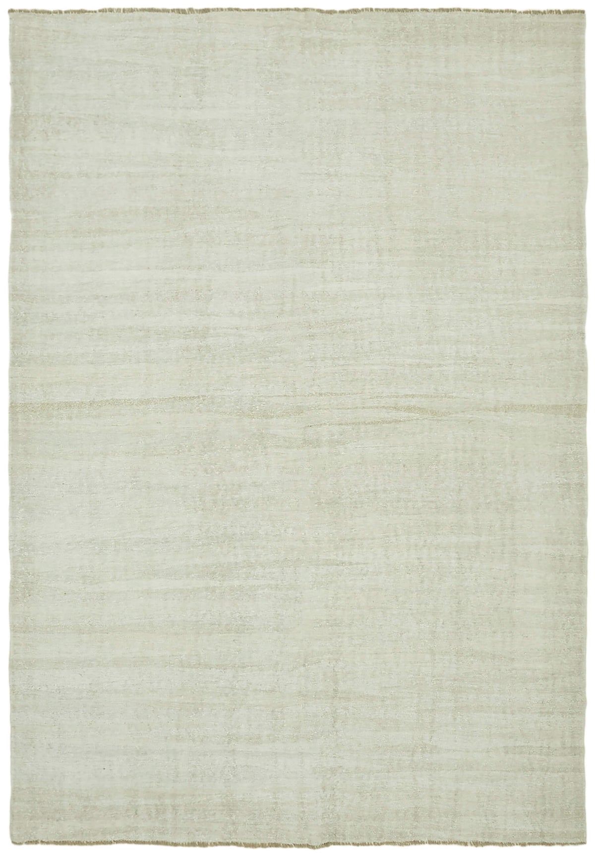 8x11 White Hemp Kilim Rug - 41988