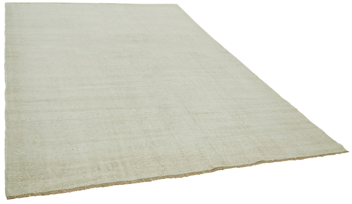 8x11 White Hemp Kilim Rug - 41988
