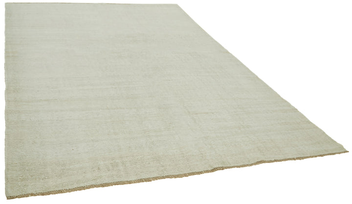 8x11 White Hemp Kilim Rug - 41988