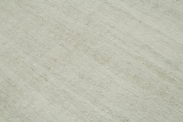 8x11 White Hemp Kilim Rug - 41988