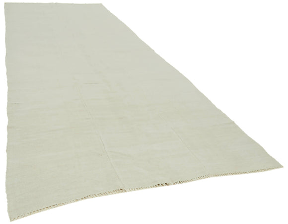 6x14 White Hemp Kilim Rug - 41991