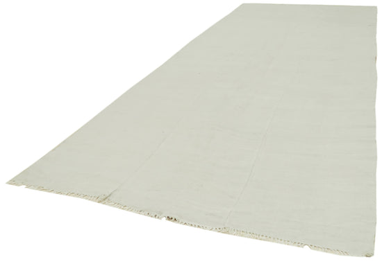 6x14 White Hemp Kilim Rug - 41991