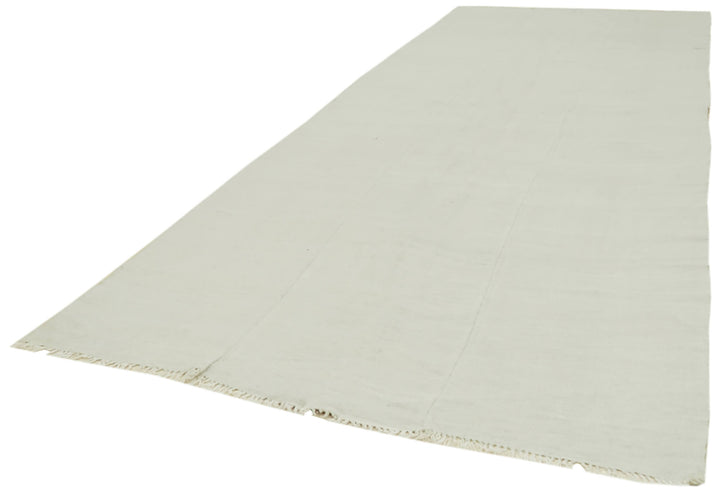 6x14 White Hemp Kilim Rug - 41991