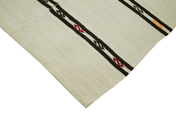 6x12 Beige Hemp Kilim Rug - 41994