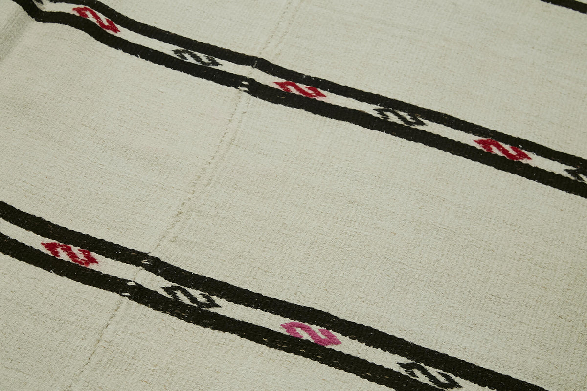 6x12 Beige Hemp Kilim Rug - 41994