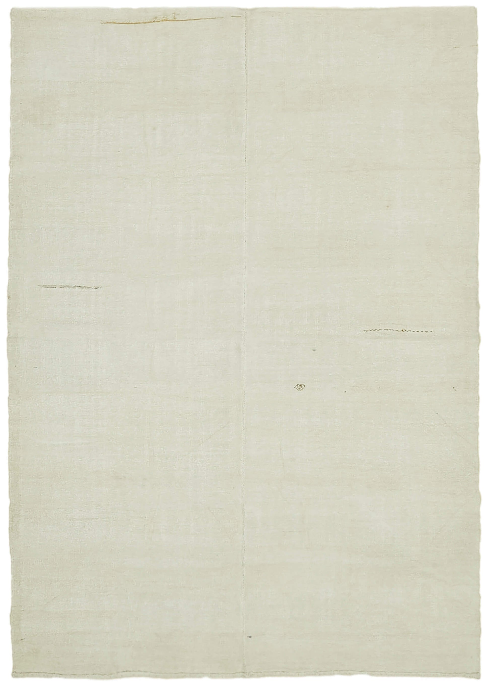 7x10 Beige Hemp Kilim Rug - 41995