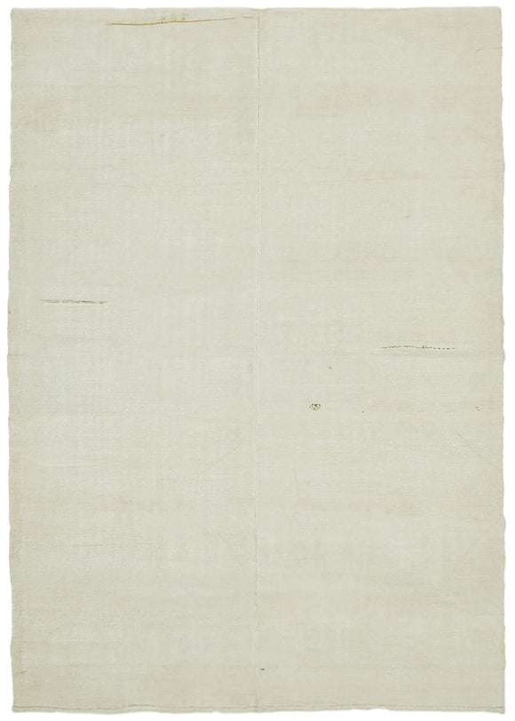 7x10 Beige Hemp Kilim Rug - 41995