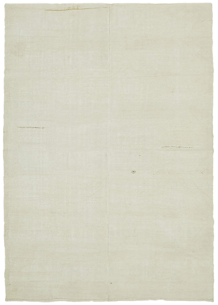 7x10 Beige Hemp Kilim Rug - 41995