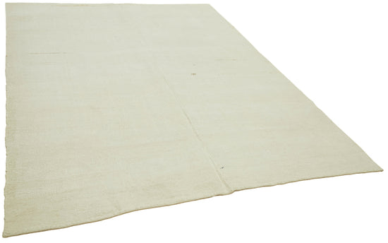 7x10 Beige Hemp Kilim Rug - 41995