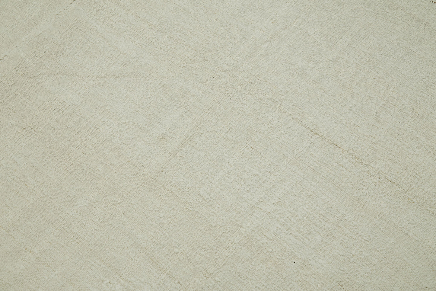 7x10 Beige Hemp Kilim Rug - 41995