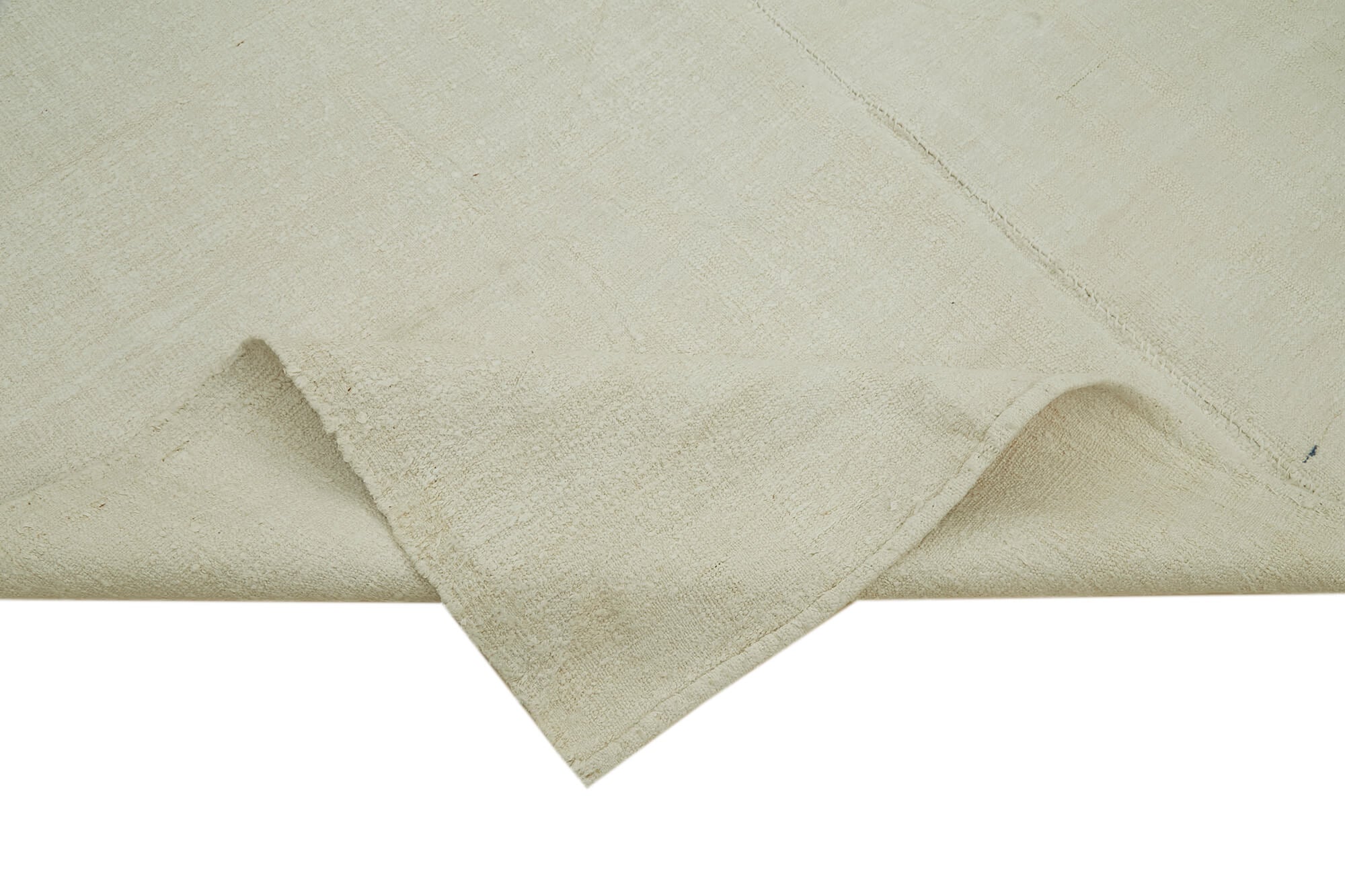 7x10 Beige Hemp Kilim Rug - 41995