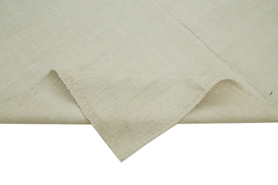 7x10 Beige Hemp Kilim Rug - 41995