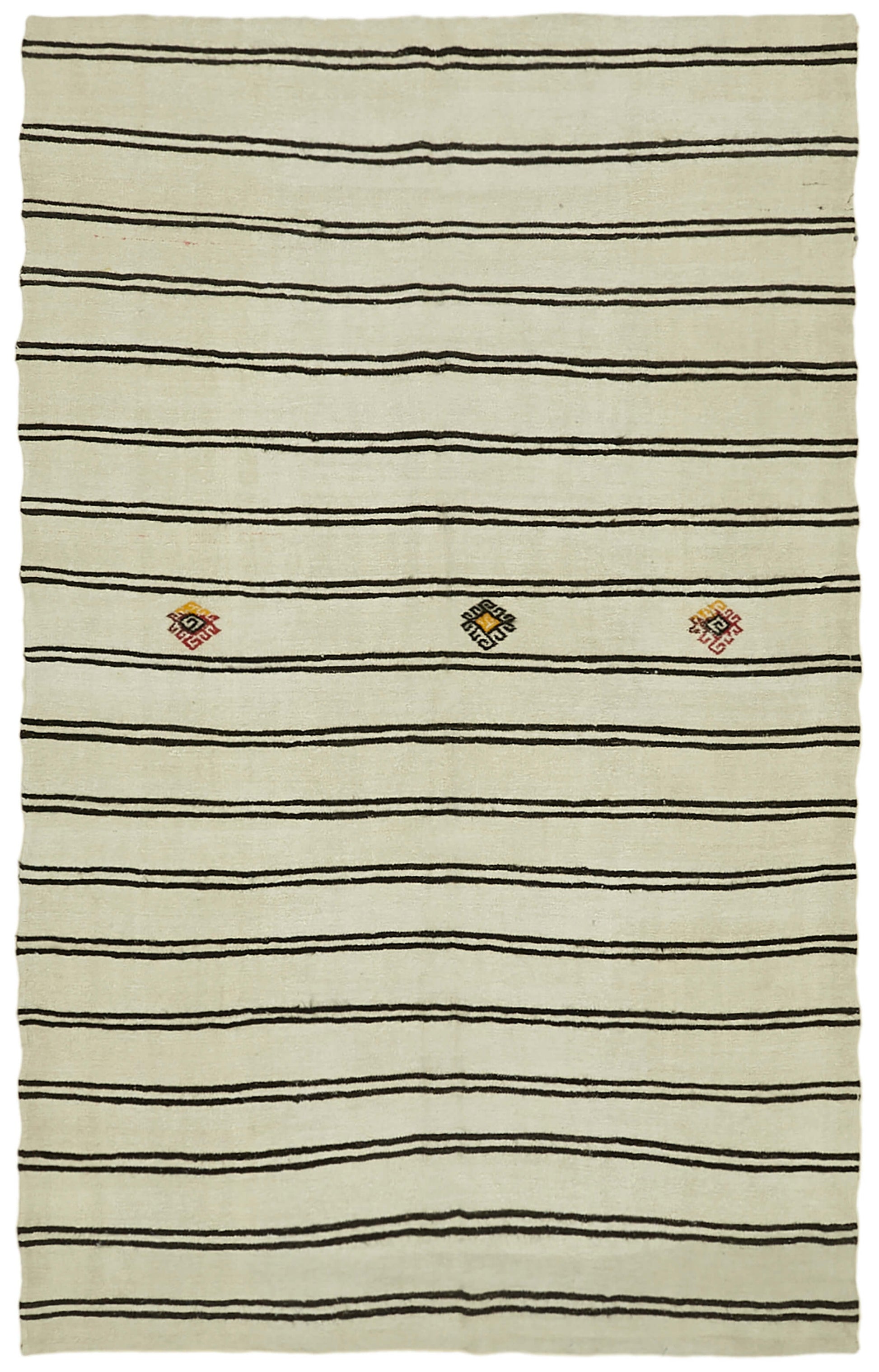 7x11 Beige Hemp Kilim Rug - 41997