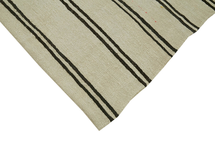 7x11 Beige Hemp Kilim Rug - 41997