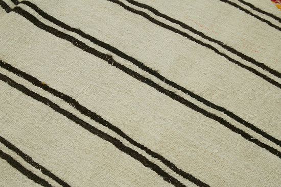 7x11 Beige Hemp Kilim Rug - 41997