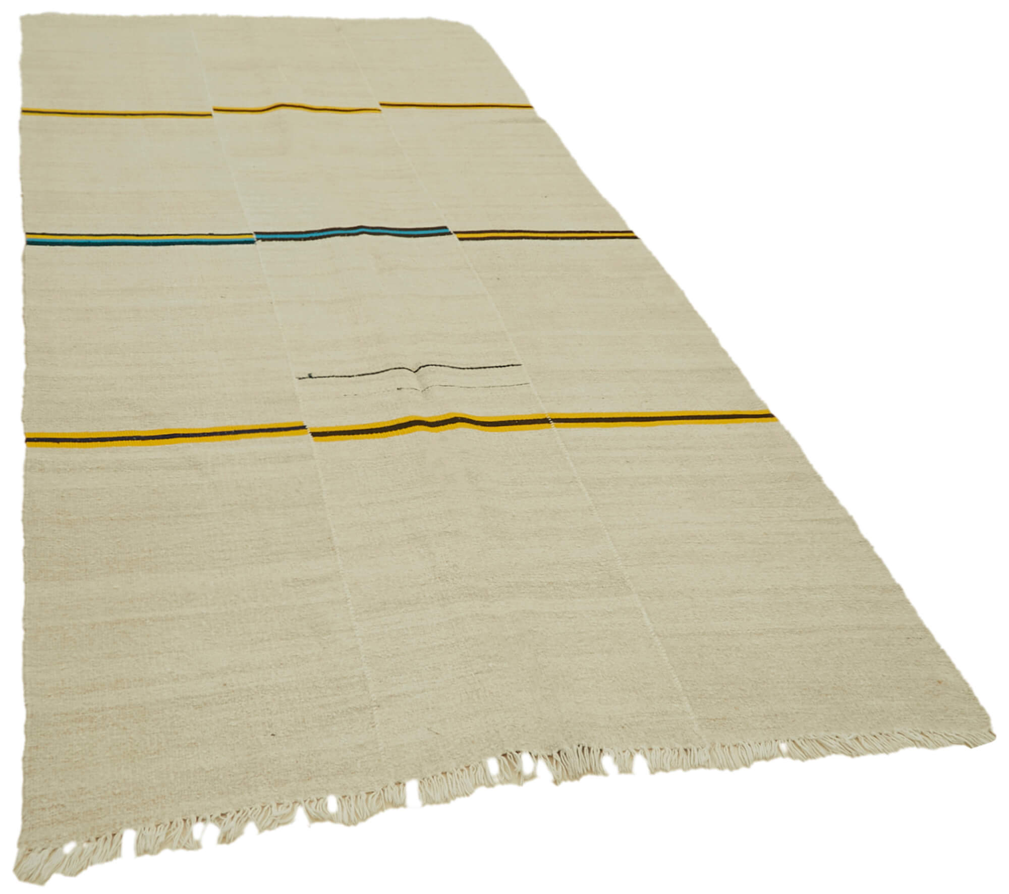 5x11 Beige Hemp Kilim Rug - 41998