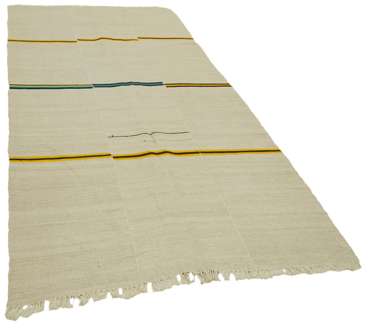 5x11 Beige Hemp Kilim Rug - 41998