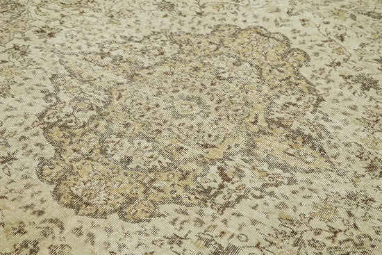 6x11 Beige Turkish Vintage Area Rug - 42001