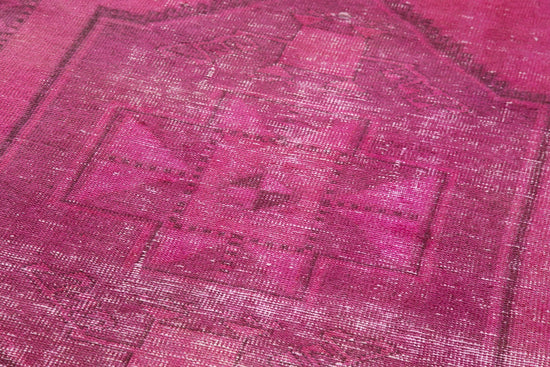 4x13 Pink Turkish Over Dyed Runner Rug - 4204