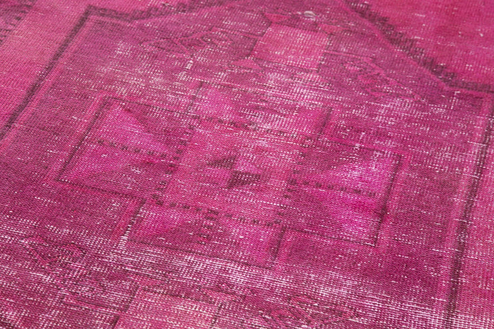 4x13 Pink Turkish Over Dyed Runner Rug - 4204