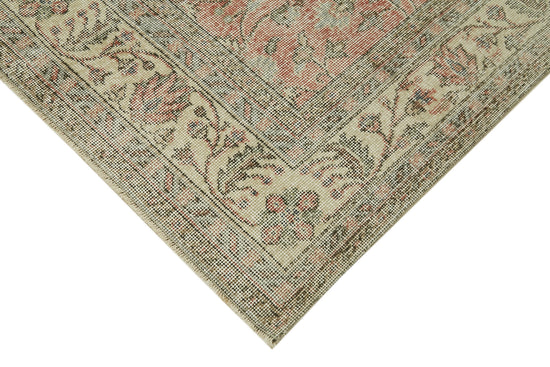 7x10 Beige Turkish Vintage Area Rug - 42067