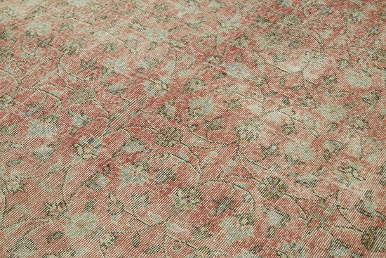 7x10 Beige Turkish Vintage Area Rug - 42067