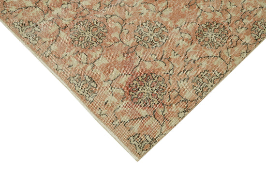 5x8 Beige Turkish Vintage Area Rug - 42076