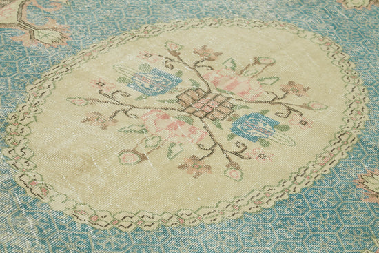 6x10 Beige Turkish Vintage Area Rug - 42087