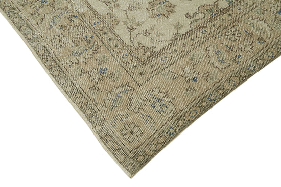6x10 Beige Turkish Vintage Area Rug - 42092