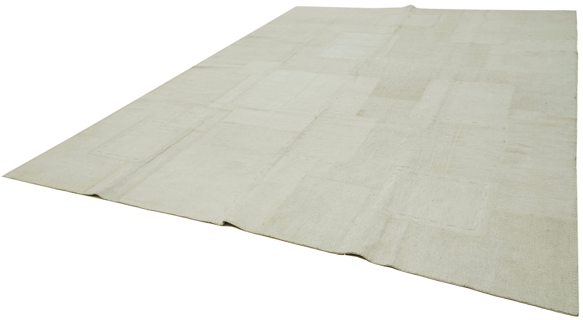 10x13 White Hemp Kilim Rug - 42100
