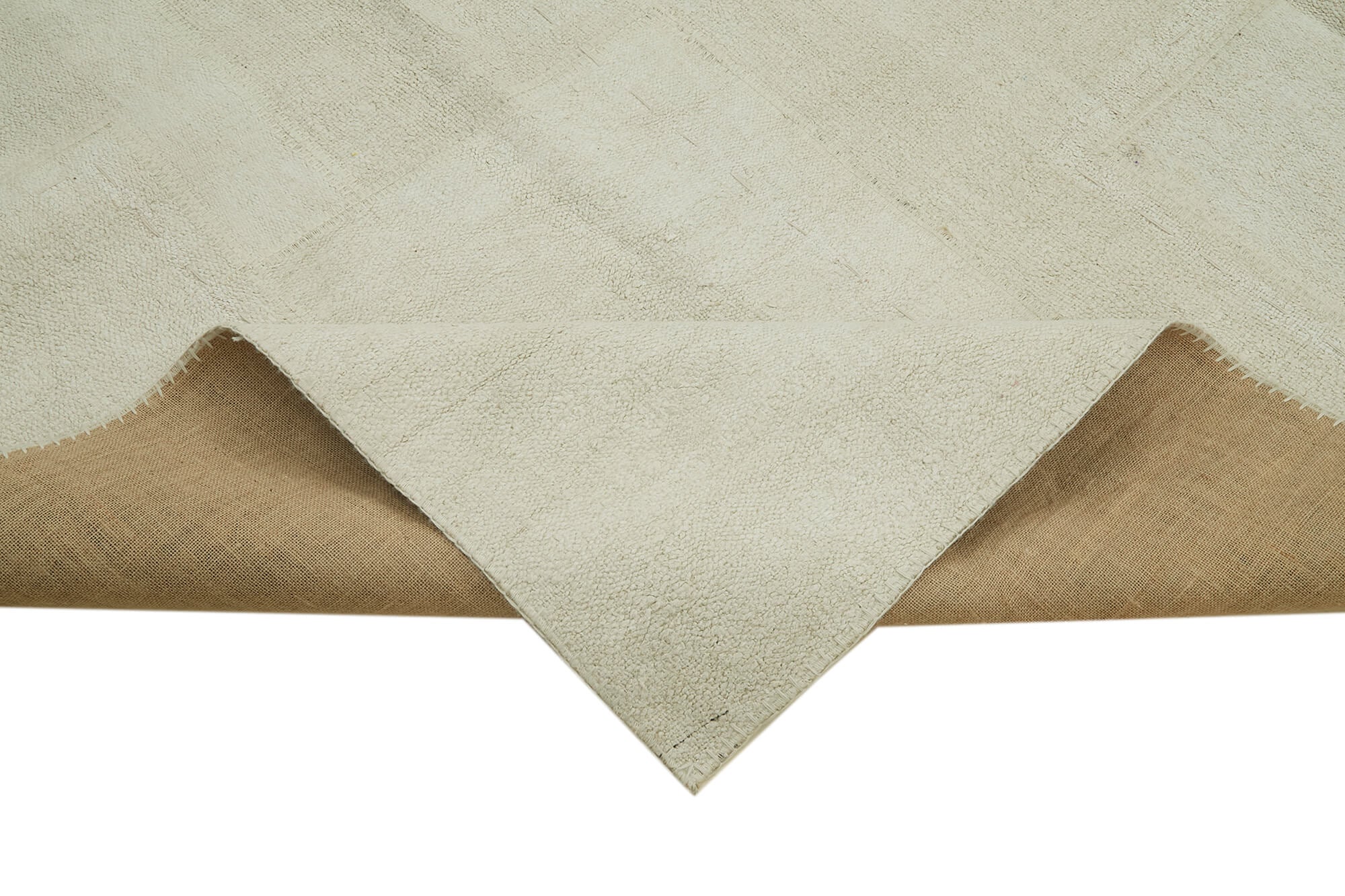 10x13 White Hemp Kilim Rug - 42100