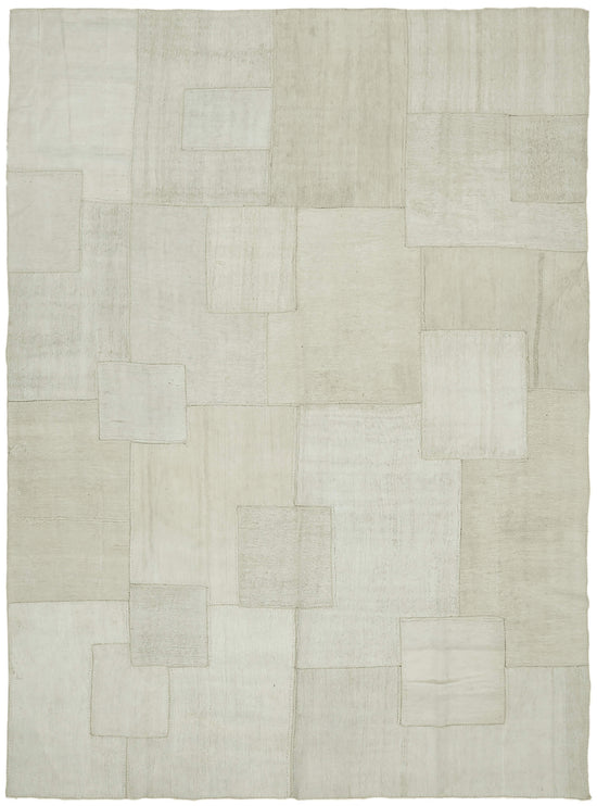 10x13 White Hemp Kilim Rug - 42101