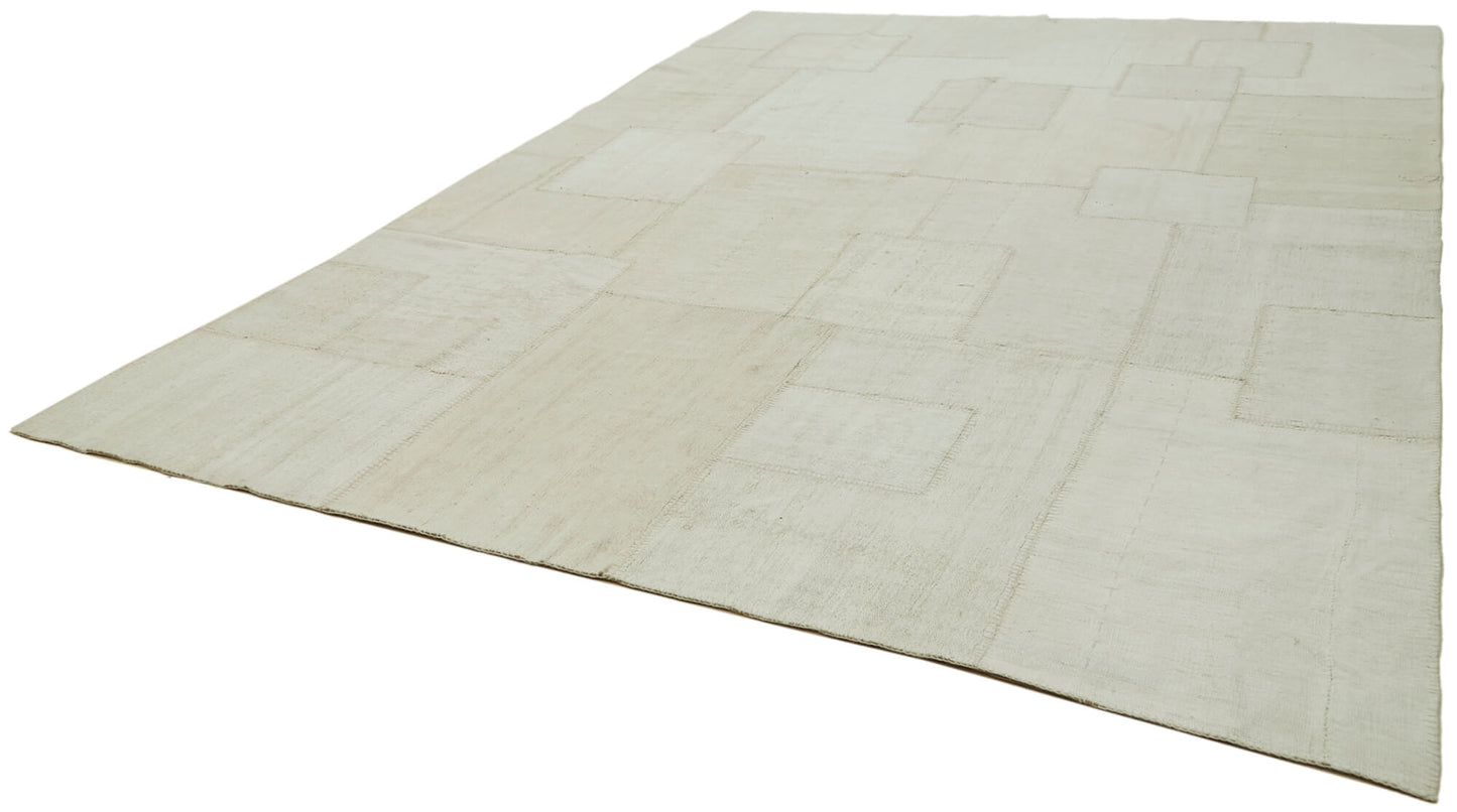 10x13 White Hemp Kilim Rug - 42101
