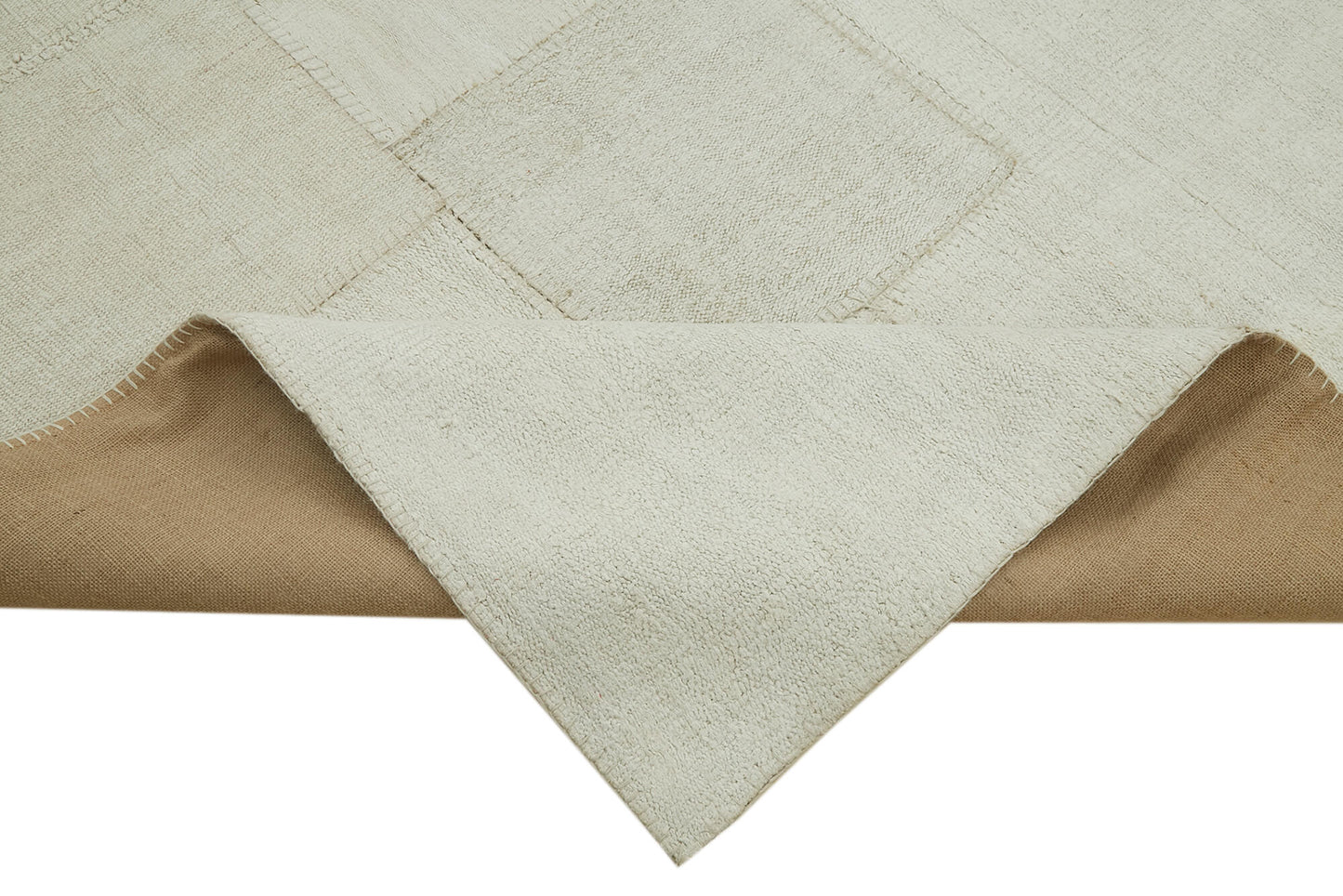 10x13 White Hemp Kilim Rug - 42101