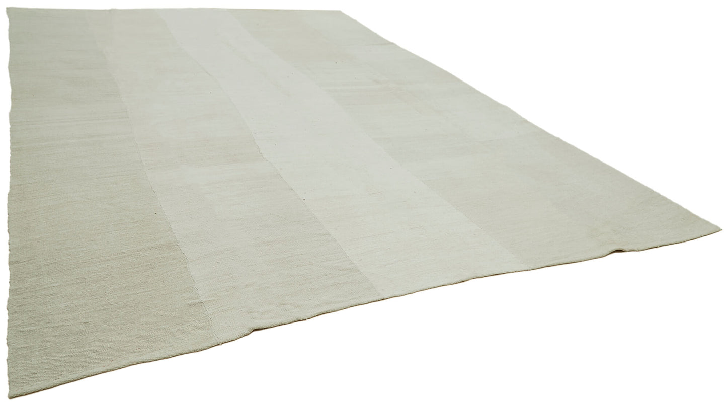11x15 White Hemp Kilim Rug - 42106