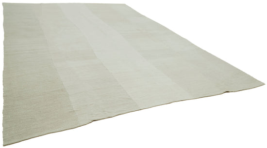 11x15 White Hemp Kilim Rug - 42106