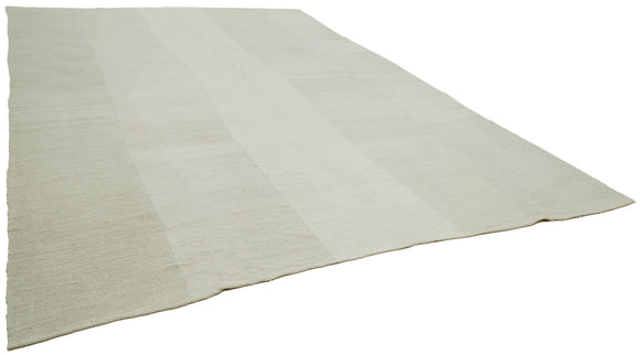 11x15 White Hemp Kilim Rug - 42106