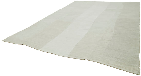 11x15 White Hemp Kilim Rug - 42106