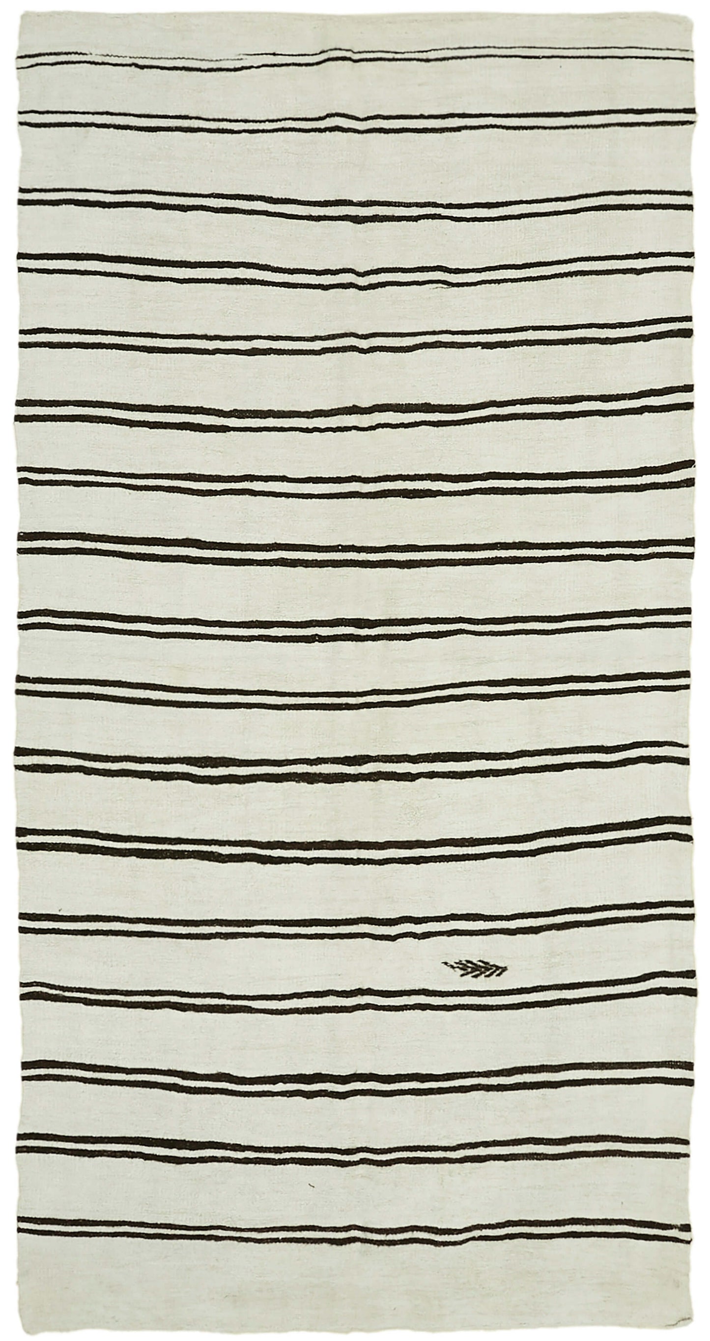 7x13 White Hemp Kilim Rug - 42107