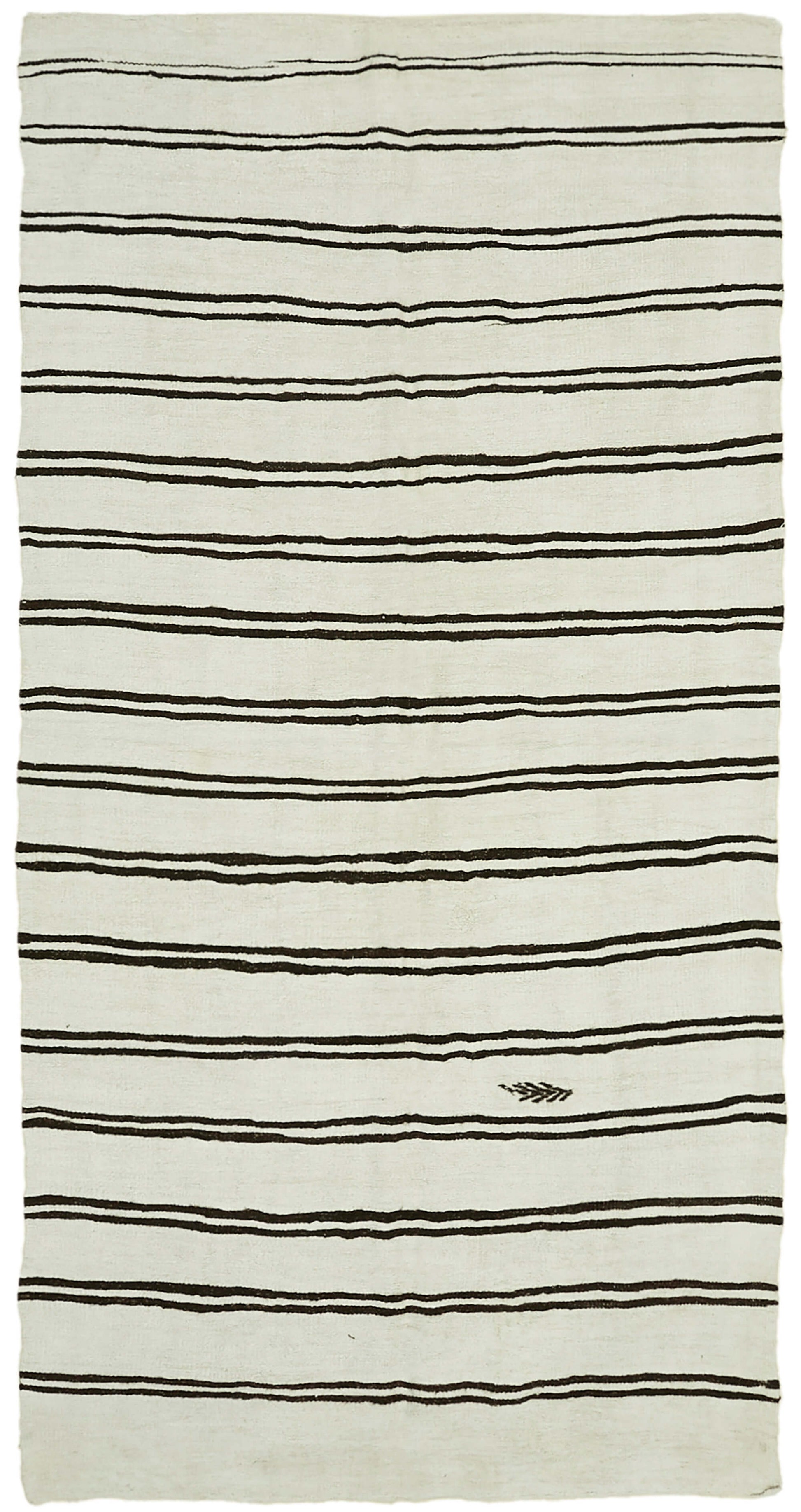 7x13 White Hemp Kilim Rug - 42107